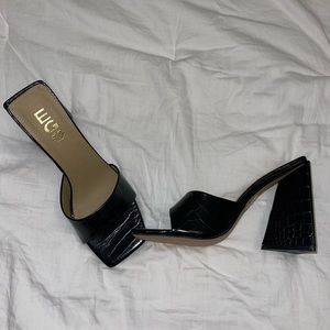 FAUX THE ATTICO BLACK HEEL